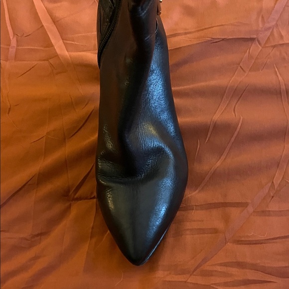 Nine West Black Heeled Boots with Buckle Detail - Picture 3 of 7